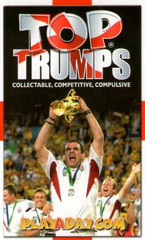 2003 Top Trumps England Rugby Heroes #NNO Lewis Moody Back